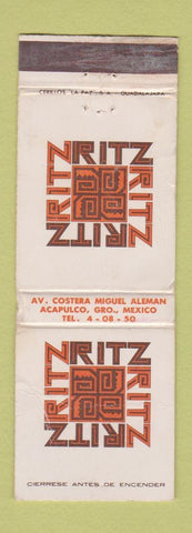 Matchbook Cover - Ritz Acapulco Mexico WORN