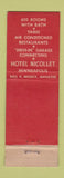 Matchbook Cover - Hotel Nicollet Minneapolis MN