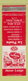 Matchbook Cover - La Posta Motor Lodge El Paso TX WEAR