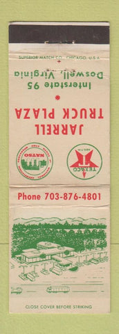 Matchbook Cover - Jarrell Truck Plaza Doswell VA WEAR