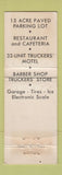 Matchbook Cover - Jarrell Truck Plaza Doswell VA WEAR