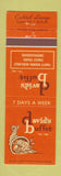Matchbook Cover - David's Buffet Evendale OH