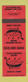 Matchbook Cover - Gondola Italian Restaurant Cincinnati OH