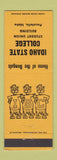 Matchbook Cover - Idaho State College Pocatello ID