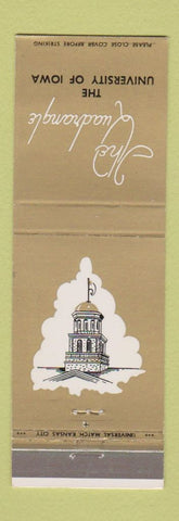 Matchbook Cover - University of Iowa Quadrangle Iowa City IA
