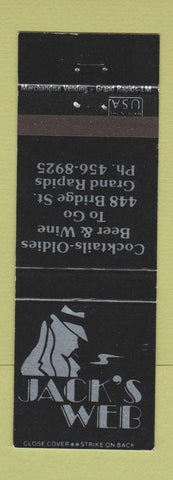 Matchbook Cover - Jack's Web Grand Rapids MN
