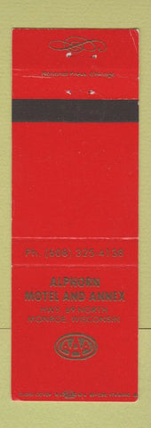 Matchbook Cover - Alphorn Motel Annex Monroe WI