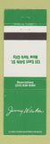 Matchbook Cover - Jimm Weston  New York City