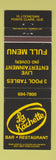 Matchbook Cover - La Kachette Bar Restaurant Pointe Claire QC