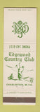 Matchbook Cover - Edgewood Country Club Charleston WV