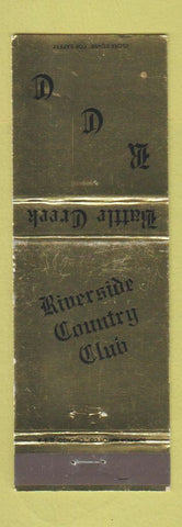 Matchbook Cover - Riverside Country Club Battle Creek MI