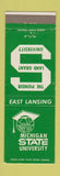 Matchbook Cover - Michigan State University East Lansing MI