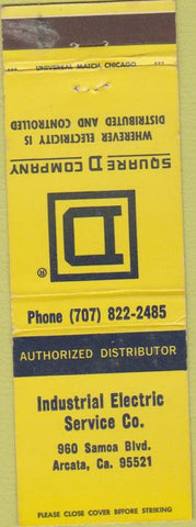 Matchbook Cover - Industrial Electric Arcata CA