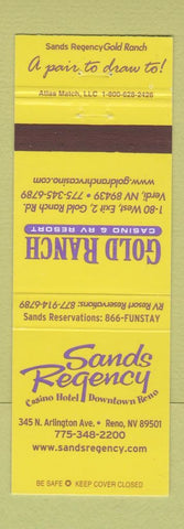Matchbook Cover - Gold Ranch Casino Reno NV