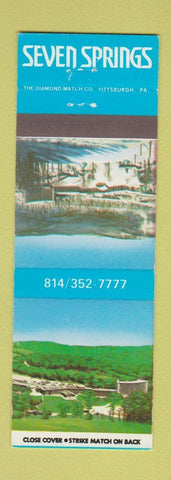 Matchbook Cover - Seven Springs Mountain Resort Champion PA