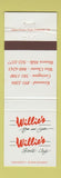 Matchbook Cover - Willie's Bar Grille Kenwood Covington West Chester KY OH