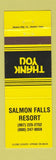 Matchbook Cover - Salmon Falls Resort
