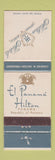 Matchbook Cover - El Panama Hilton Hotel