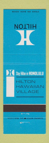 Matchbook Cover - Hilton Hawaiian Village Hotel Honolulu Hawaii