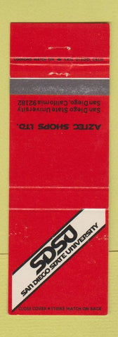 Matchbook Cover - San Diego State University CA Aztecs