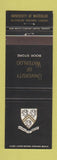 Matchbook Cover - University of Waterloo ON