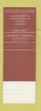 Matchbook Cover - Humber College Book Store Hawks Gordon ON