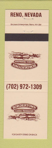 Matchbook Cover - Bordertown Casino Restaurant Reno NV