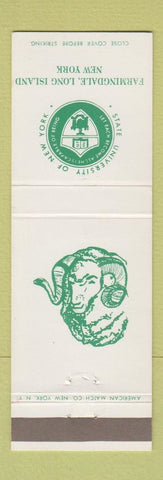 Matchbook Cover - University of New York Farmingdale LI NY