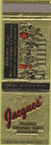 Matchbook Cover - Jacques' European Restaurant Anaheim CA