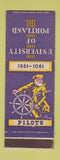 Matchbook Cover - University of Portland Pilots 1951 OR WEAR