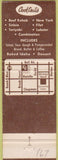Matchbook Cover - First Cabin Steak House Anaheim CA