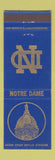 Matchbook Cover - University of Notre Dame South Bend IN