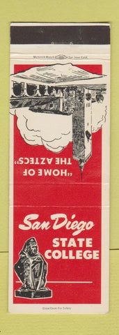 Matchbook Cover - San Diego State College Aztecs CA