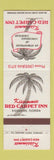 Matchbook Cover - Red Carpet Inn Kissimmee FL