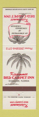 Matchbook Cover - Red Carpet Inn Kissimmee FL