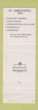 Matchbook Cover - St James Hotel Red Wing MN