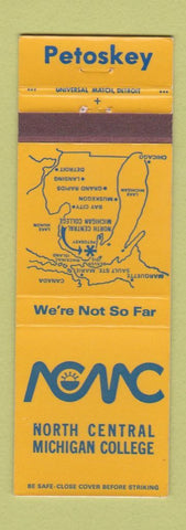 Matchbook Cover - North Central Michigan College Petoskey MI WEAR