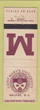 Matchbook Cover - Saint Mary's University Halifax NS WEAR