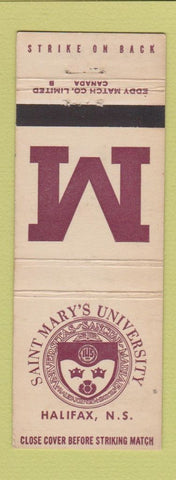 Matchbook Cover - Saint Mary's University Halifax NS WEAR