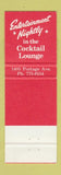 Matchbook Cover - Rae and Jerry's Steak House Vancouver BC