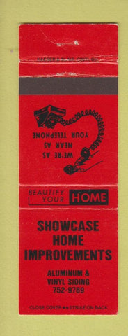Matchbook Cover - Showcase Home Improvement  WEAR RED