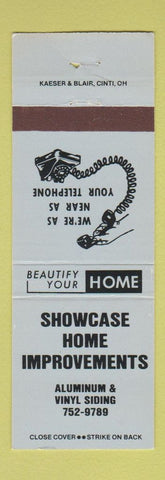 Matchbook Cover - Showcase Home Improvement  BLUE