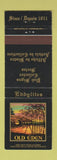 Matchbook Cover - Eddylites Pub Signs Old Eden Canada