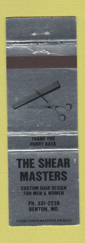 Matchbook Cover - The Shear Masters Salon Benton MO