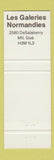 Matchbook Cover - L'Esquisse Salon Montreal QC Les Galeries Normandies