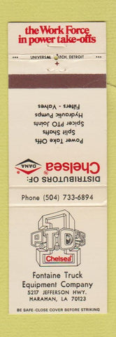 Matchbook Cover - Chelsea Auto Parts Fontaine Truck Harahan LA