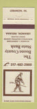 Matchbook Cover - Boone County State Bank Lebanon IN
