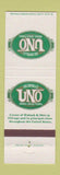 Matchbook Cover - Uno Pizza Chicago IL
