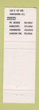 Matchbook Cover - Vaneco Vancouver Equipment BC WEAR tractors