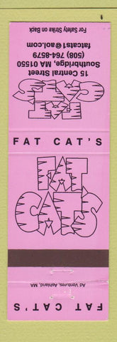 Matchbook Cover - Fat Cat's Southbridge MA